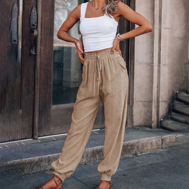 ケイリー – エレガントなコード付きパンツ