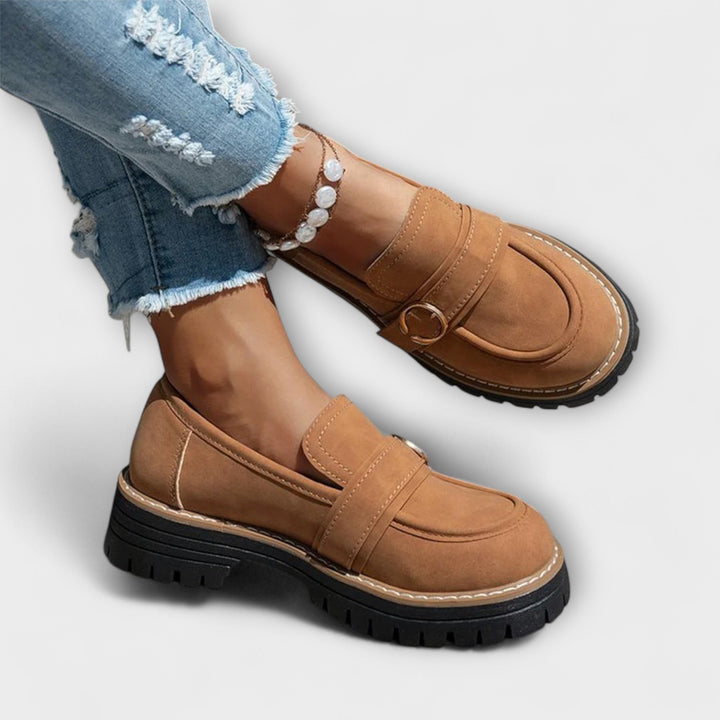 Lora™ | ラウンドトゥカジュアルモカシン